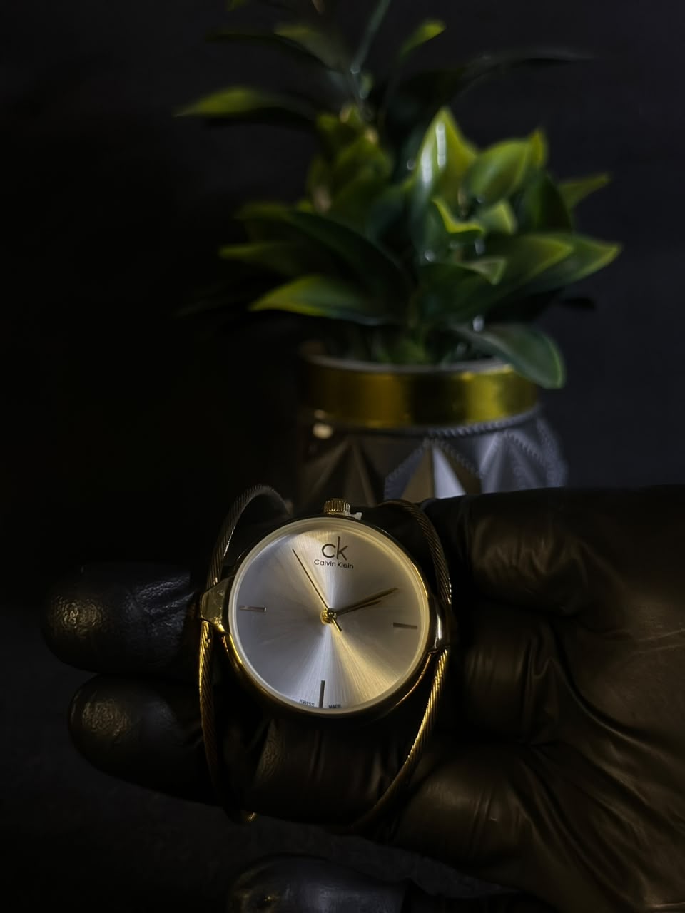 Elegant Gold Bangle Watch for Women