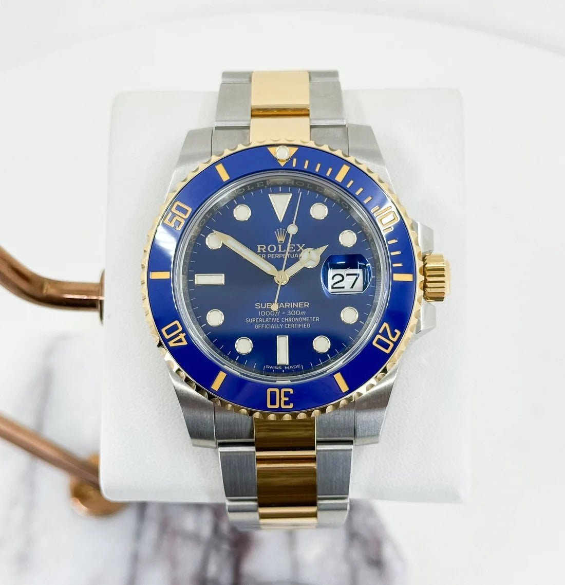 Rolex Submariner Date Yellow Gold/Steel Blue Dial & Ceramic Bezel Oyster Bracelet