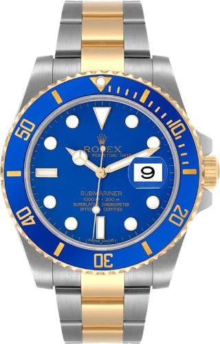 Rolex Submariner Date Yellow Gold/Steel Blue Dial & Ceramic Bezel Oyster Bracelet